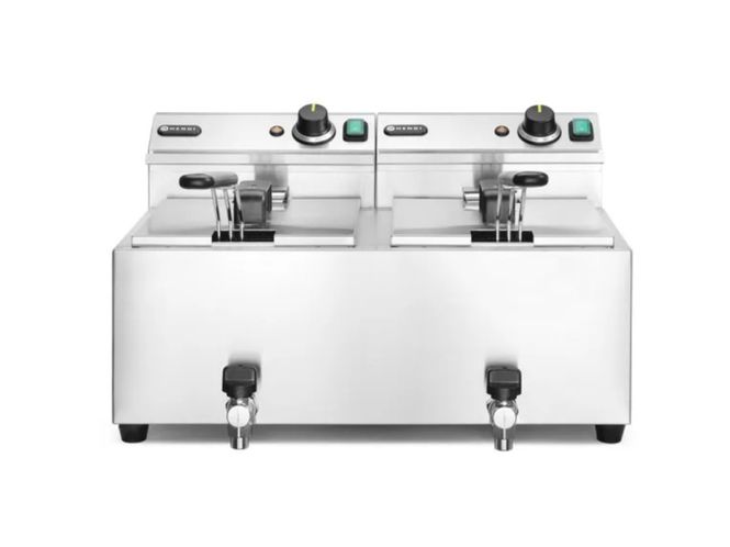Hovedbilde Hendi Frityr med avtappingskran 2 × 8 L (209301)