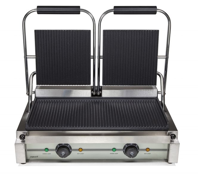 Hovedbilde Pressgrill dobbel, rillet