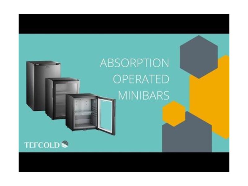 Tefcold TM44G-1 Minibar med glassdør, absorpsjon 35 L